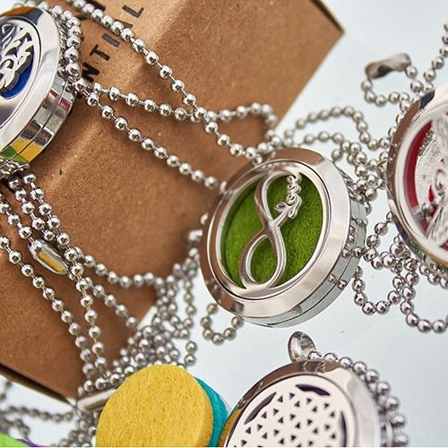 10x Collares difusores de aromaterapia - Relleno reutilizable 30mm