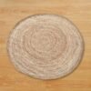Alfombra redonda grande de yute 150 cm