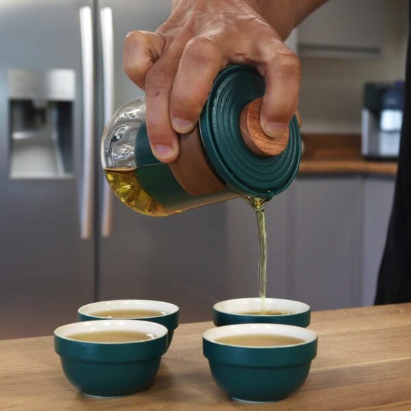 Set de Tetera - Viaje Montaña -Tetera & Cuatro Tazas & Estuche de viaje