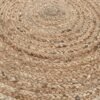 Alfombra redonda de yute suave 90 cm
