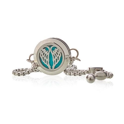 bG9jYWw6Ly9tZWRpYS9TUy8wRC82MFIzMEMxRzZNVkswRFNTL2M3MzUwNmI4LmpwZWc.jpg Pulsera de Cadena de Aromaterapia - Alas de Angel - 20mm