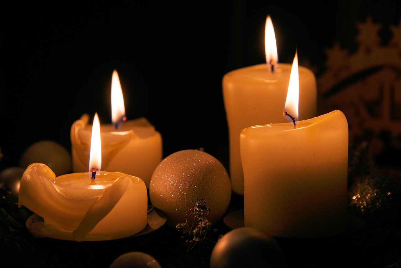 candles, advent, christmas candles, advent season, candlelight