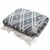 Mantas Boho Comfort - Negro y Beige Regency