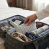 Nomad Sari Indian Jacquard Neceser - Moonlit Weave