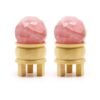 Bola Curativa de Piedras Preciosas y soporte - Cuarzo rosa