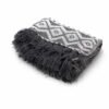Mantas Boho Confort - Gris Geométrico