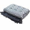 Mantas Boho Confort - Gris Geométrico