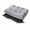 Mantas Boho Confort - Gris Geométrico