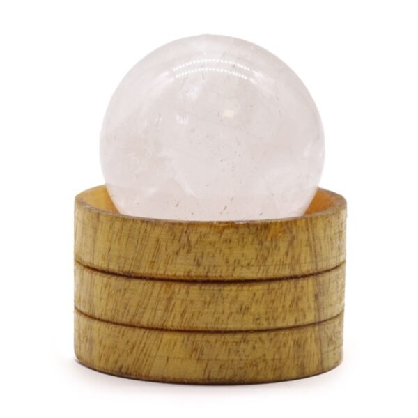 Esfera de cristal de 40 mm - Cuarzo transparente con soporte