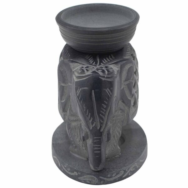 Quemador de aceite de esteatita 10,5 cm - Elefante de pie
