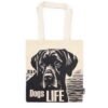Bolso Básico Icónico - Vida de Perro - (40x36cm) - Natural 4oz