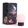1x Planeta de Cuarzo Rosa con Soporte Solar (VÉNUS) - 40mm