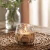 Velas en tarros de vidrio pequeños - Dibujadas por Llama