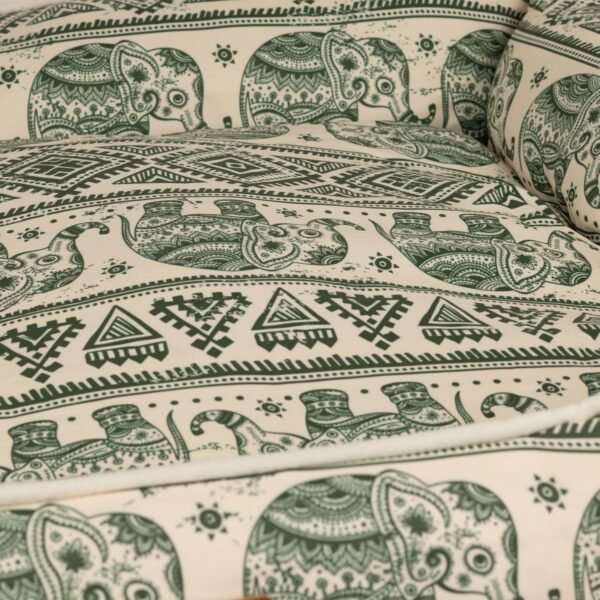 Paw Bed - Lucky Elephant - Verde - 60x50x14cm