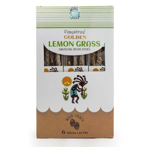 Palitos de resina para sahumar de hierba limón dorada - 30 g