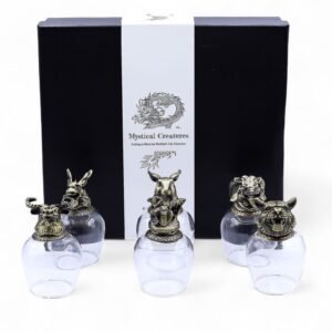 Set de regalo de 6 vasos (100 ml) - Criaturas Místicas - Bronce Antiguo