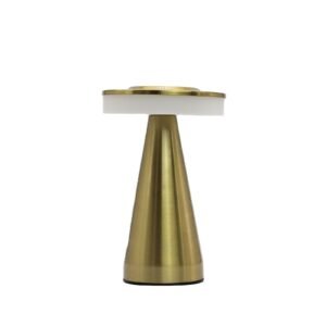 Lámpara táctil - Tallo alto de cobre - USB (C) - Recargable (400 vatios)