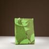 Lokta Bold Floral Bamboo Lock Notebook – Mediano (15x12cm) – 45 Hojas – Verde musgo