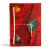 Lokta Bold Floral Notebook – Grande (21x15cm) – 45 hojas – Incluye marcador – rubí