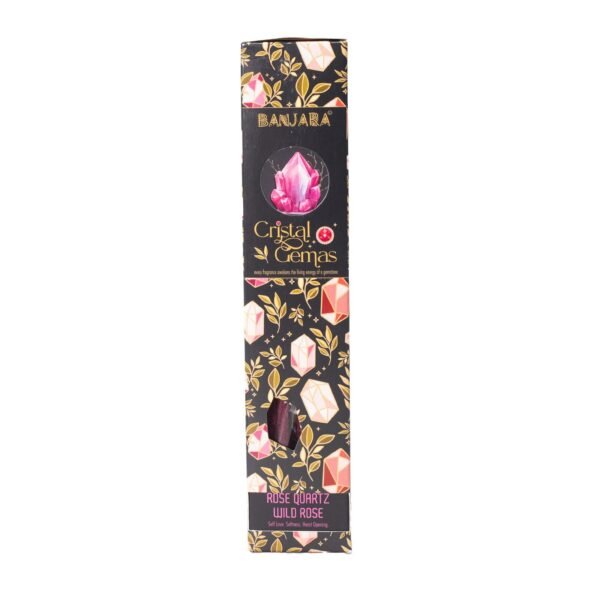 bG9jYWw6Ly9tZWRpYS8xSC9FRS82MFIzMEMxSjZHVktFRTFILzFjMjhmOGQ3LmpwZw.jpg Banjara Cristal Gemas Varillas de incienso - Cuarzo Rosa Rosa Silvestre