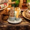 Soporte cerámico para Palo Santo e Incienso - Flor de loto - Azul