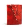 Cuaderno Lokta Bold Floral de cierre de bambú – Mediano (15x12 cm) – 45 hojas – rubí