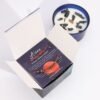 Vela de Cristal del Zodiaco con Pulsera de Piedras Preciosas - Aries