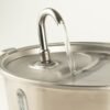 Tazones para comida PAW - Fuente de agua eléctrica de 2.5 litros - USB - acero inoxidable (304)