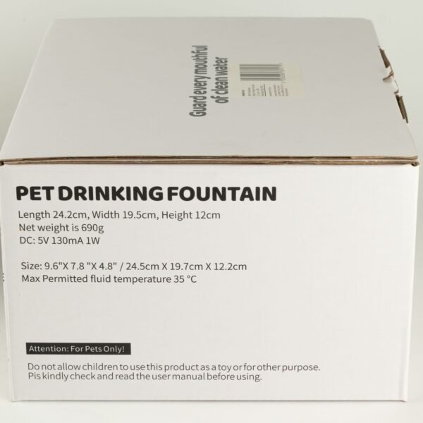 Tazones para comida PAW - Fuente de agua eléctrica de 2.5 litros - USB - acero inoxidable (304)