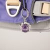 PAW - S (4-8 kg) Arnés de paso para perros Guardian con malla reflectante - Lavanda - Colgante de amatista
